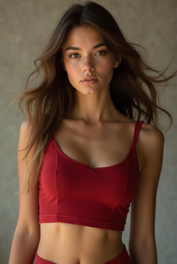 8k, masterpiece, RAW photo, best quality, photorealistic, extremely detailed CG unity 8k wallpaper, Depth of field, Cinematic Light, Lens Flare, Ray tracing, (extremely beautiful face, beautiful lips, beautiful eyes), intricate detail face, ((ultra detailed skin)), ((1girl:1.9)), ((standing alone:1.9)), ((19years old)), (beautiful and aesthetic:1.2), (big smile:1.2), deep shadow, (sharp focus), [((Raiana-Elizabeth-Dilla:1.9))], pretty girl, (very slim slender fit-muscled body:1.9), (((business-style fashion:1.9))), (((modern digital office background:1.9))), (shiny skin), clear eyes, (pale skin), soft lighting, (flowing dark-black hair), (looking at viewer:1.9),highly detailed, ultra realistic, extremely detailed and realistic ((red:1.9)) clothes.