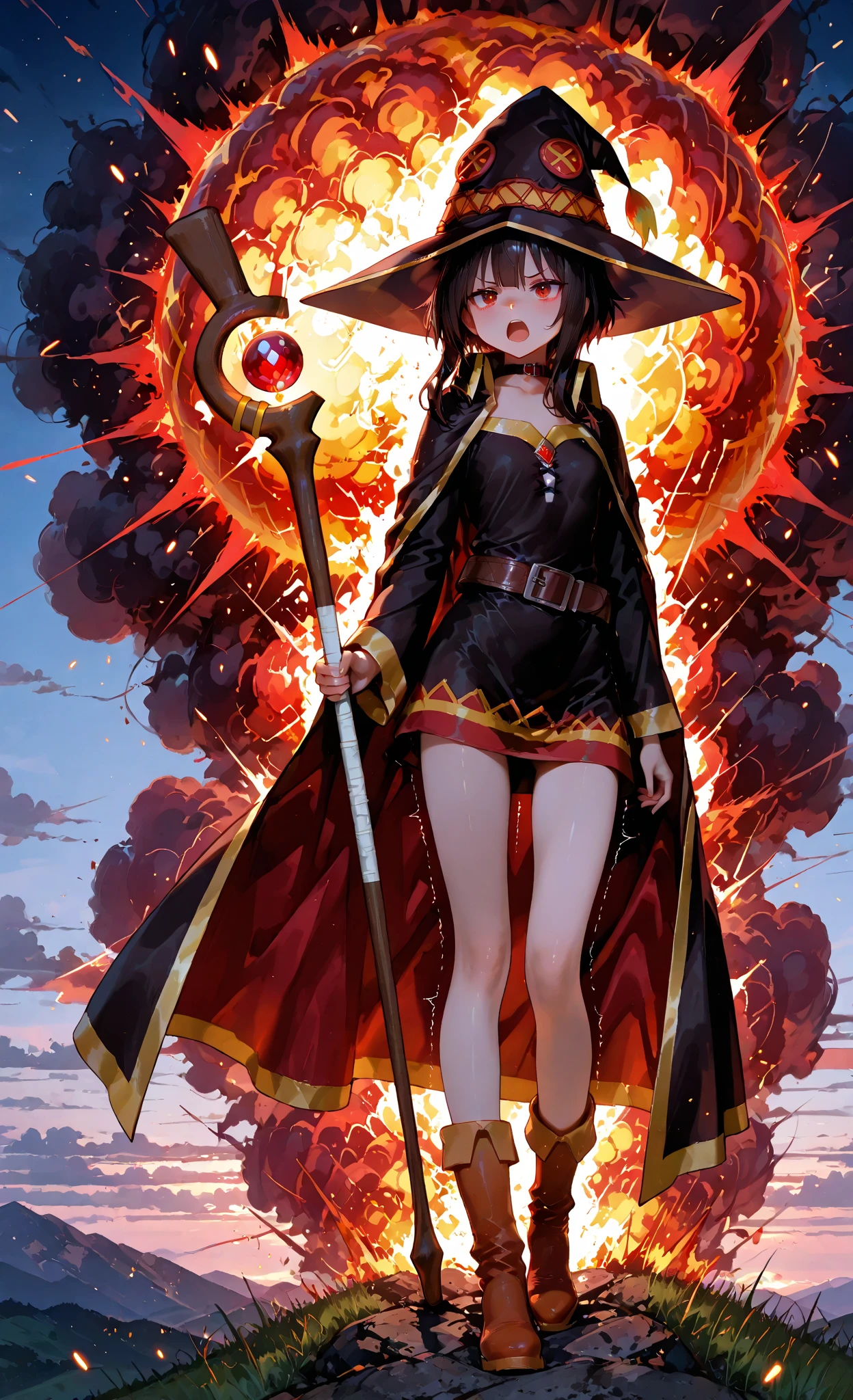High Megumin คาถาหนึ่ง, การระเบิดหนึ่งครั้ง, และนั่นคือทั้งหมดที่เธอมี