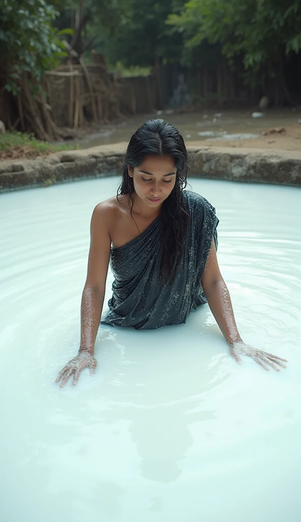 Asian woman covered in green paint sitting on a tub, covered in slime!!, green slime dripping, full of greenish liquid, green colored skin!!, green slime everywhere, wet and slimy, dripping goo, green colored skin, slimy and hot, green slime, green skin!, thick paint, splattered goo, oozing slime, beautiful green liquid