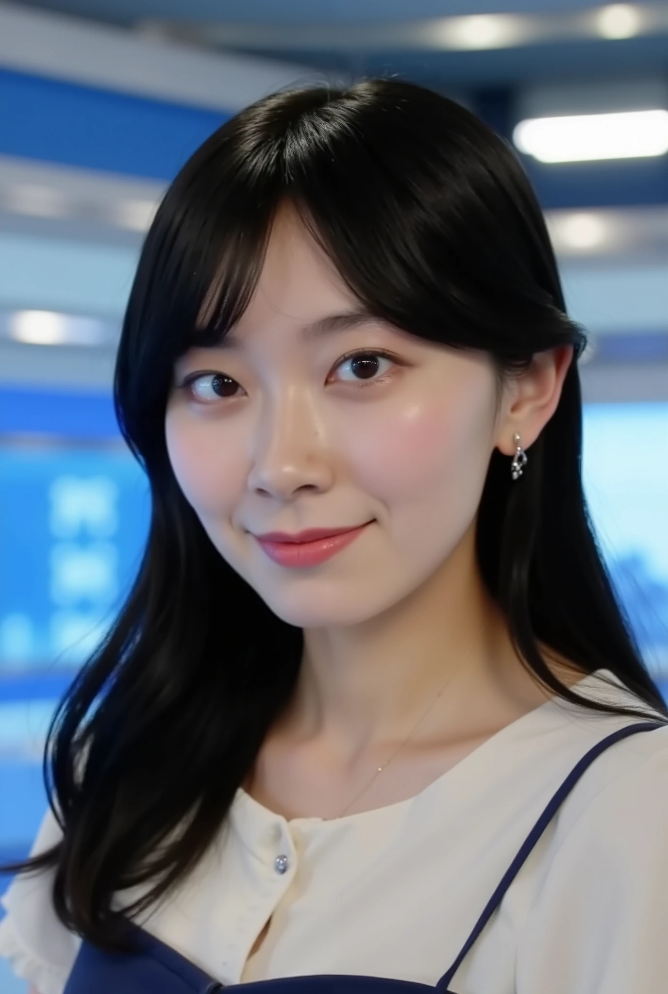 A fappable image of the "Japanese weathercaster reporter for WeatherNews", named "Saya Hiyama" whose Twitter is "@sayahiyama_1027".