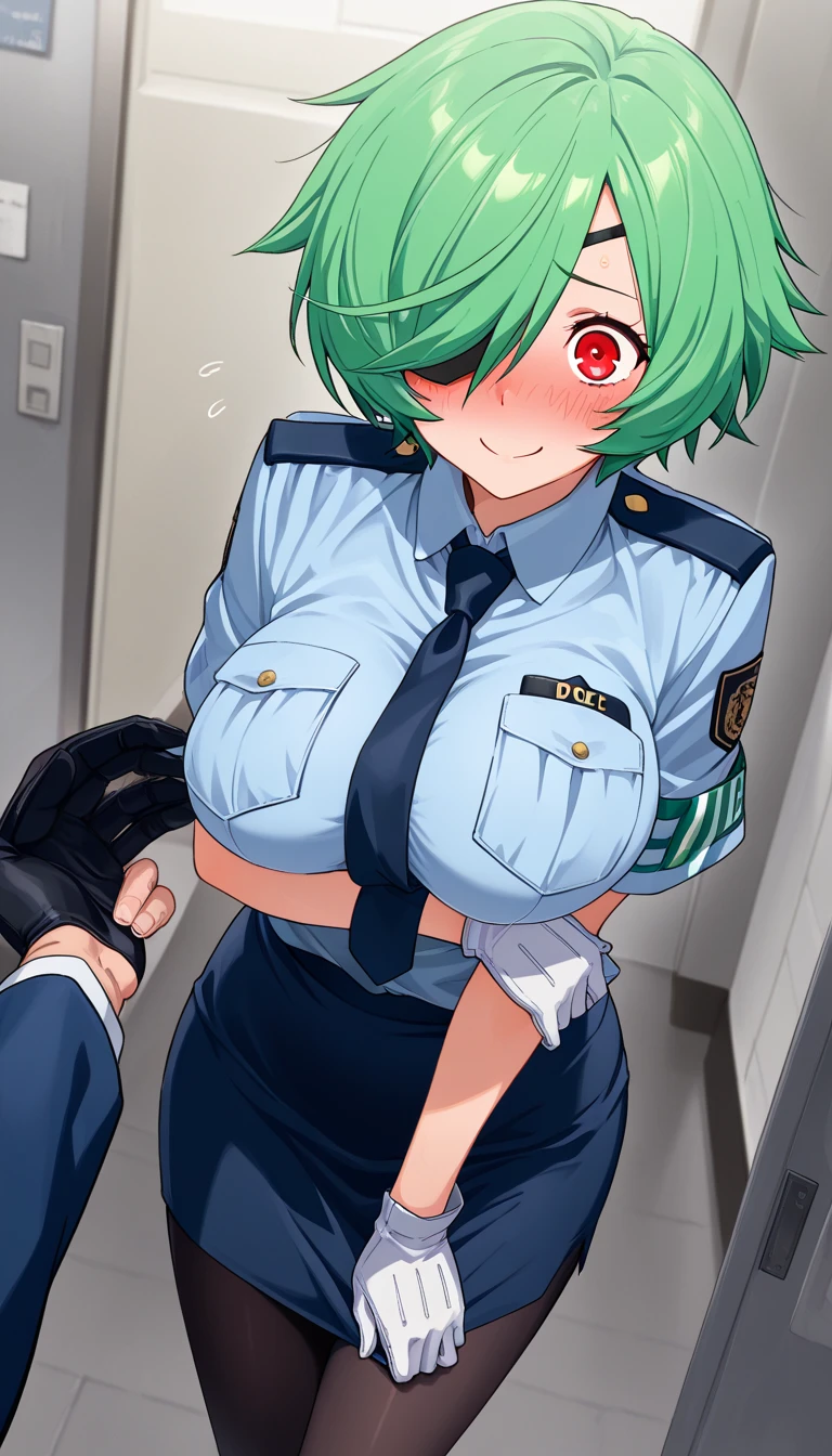 NSFW,masterpiece,Highest quality,High resolution,Very detailed,Sinon\(Sword Art Online\),Police Officer,Female police officer,mini skirt,pantyhose,blush,(Scary-faced man),A man puts his hands on her waist and hugs her,(Have sex),Insert,Creampie,Night Park,Unpopular place,Cleavage