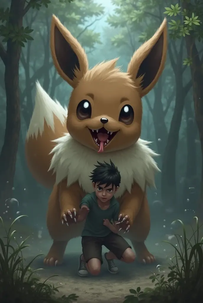 (feral flareon), (male werewolf) score_9, score_8_up, dream prompt:score_9, beautiful, detailed cute face, blushing, shocked expression, reverse suspended congress, looking surprised, crying, forest, feet in view, foot shot, 3 toes, crying, , 3 toes, screaming, foot focus, huge feet, leaking , gaping , aftersex, ((closed eyes)), saliva, hyper feet, , arms behind back, spreading legs, scrunching toes, , after , standing,