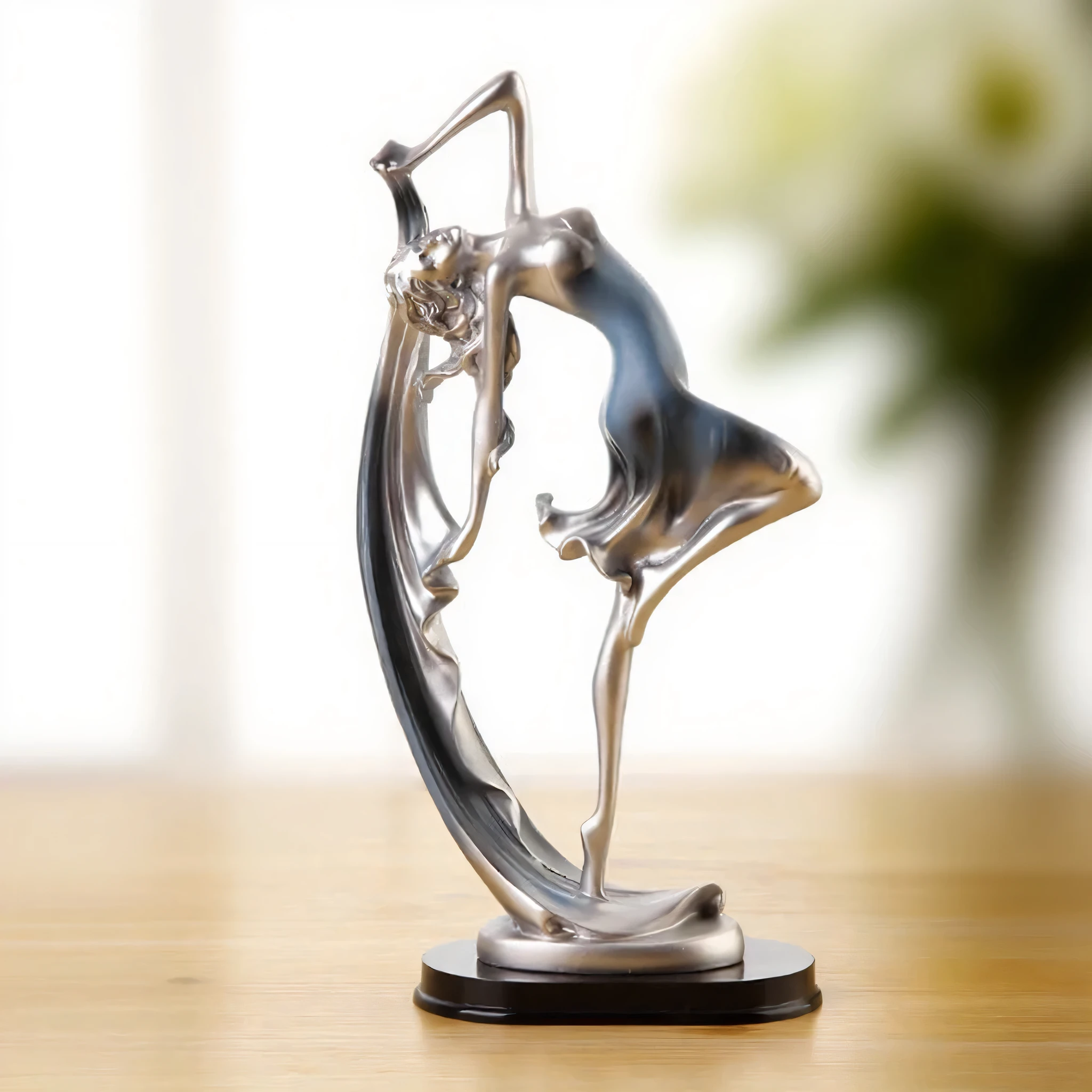 (((furniture product designs))), (display cabinet design), (with Chinese influence), opera, flexible lines, ((unique modern innovation from the shape)), combined with bronze and dark wood, ( (stylized shapes from Chinese dances))