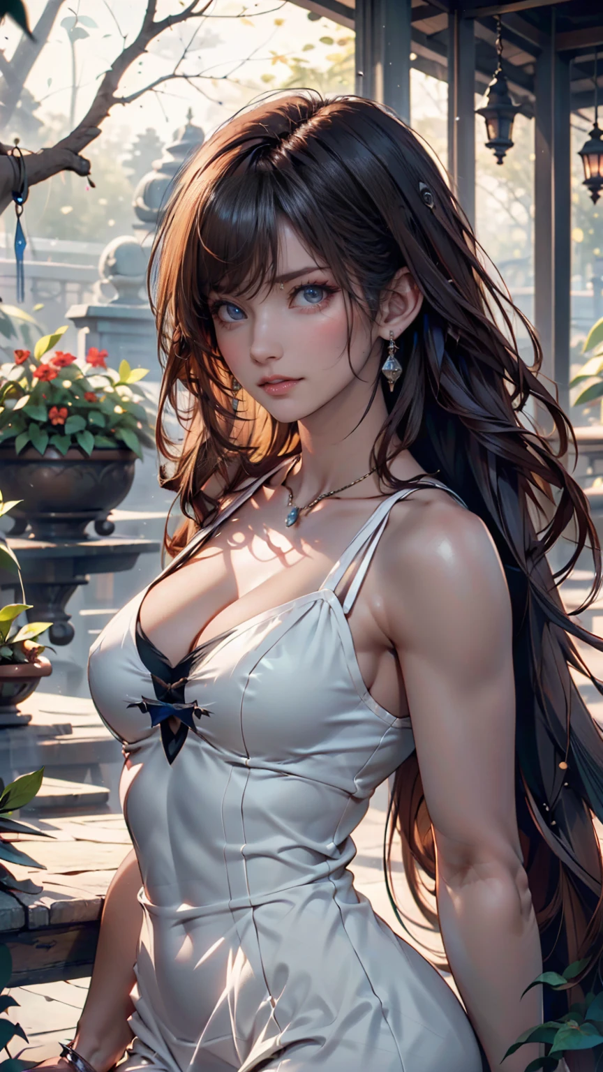 Very beautiful Nami (one piece), Subtle makeup, Moneyen hour, Realistic, High Contrast, 8k hd, detailed, hyper-detailed, Realistic skin texture, orange long hair, Bikini top only, Blue pants, Large Breasts, Highest quality, Ultra-high resolution, RAW Photos, Dramatic lighting, Unreal Engine, Diffuse Light, Outdoor, realistic detailed onep piece pirate ship, Treasure Chest, Money, Money coins, Money bars.