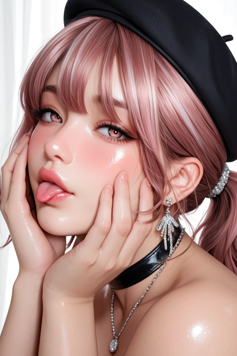 highres, ultra highres, absurdres, 4K, 8K, 16K, hyper detailed, intricate detailed, amazing shading, super fine illustration, big, breasts, large, breasts, hanging, breasts,hand up,jewelry,looking at viewer,group sex,makeup,medium hair,black collar,long hair,cum,teeth,detached collar,ami onuki,pink hair,hi hi puffy amiyumi,breasts,nipple piercing,white collar,black eyeshadow,half-closed eyes,collar,clothes pull,after fellatio,naughty face,gothic,corgixnc,spiked collar,yumi yoshimura,dark-skinned male,nipples,shirt,open mouth,shirt pull,2girls,1boy,cum string,cum on tongue,threesome,eyeliner,handjob,clothes lift,eye visible through hair,simple background,double bun,blush,cum in mouth,piercing,upper teeth only,nose blush,penis,shirt lift,earrings,tongue piercing,hair bun,yellow shirt,hair over one eye,tongue out,ffm threesome,spikes,smile,open clothes,pink background,hetero,interracial,pink eyes,medium breasts,blue eyes,eyelashes,blue hair,large breasts,eyeshadow,m/,multiple girls,pink eyeshadow,open shirt,eyebrows,dark skin,tongue