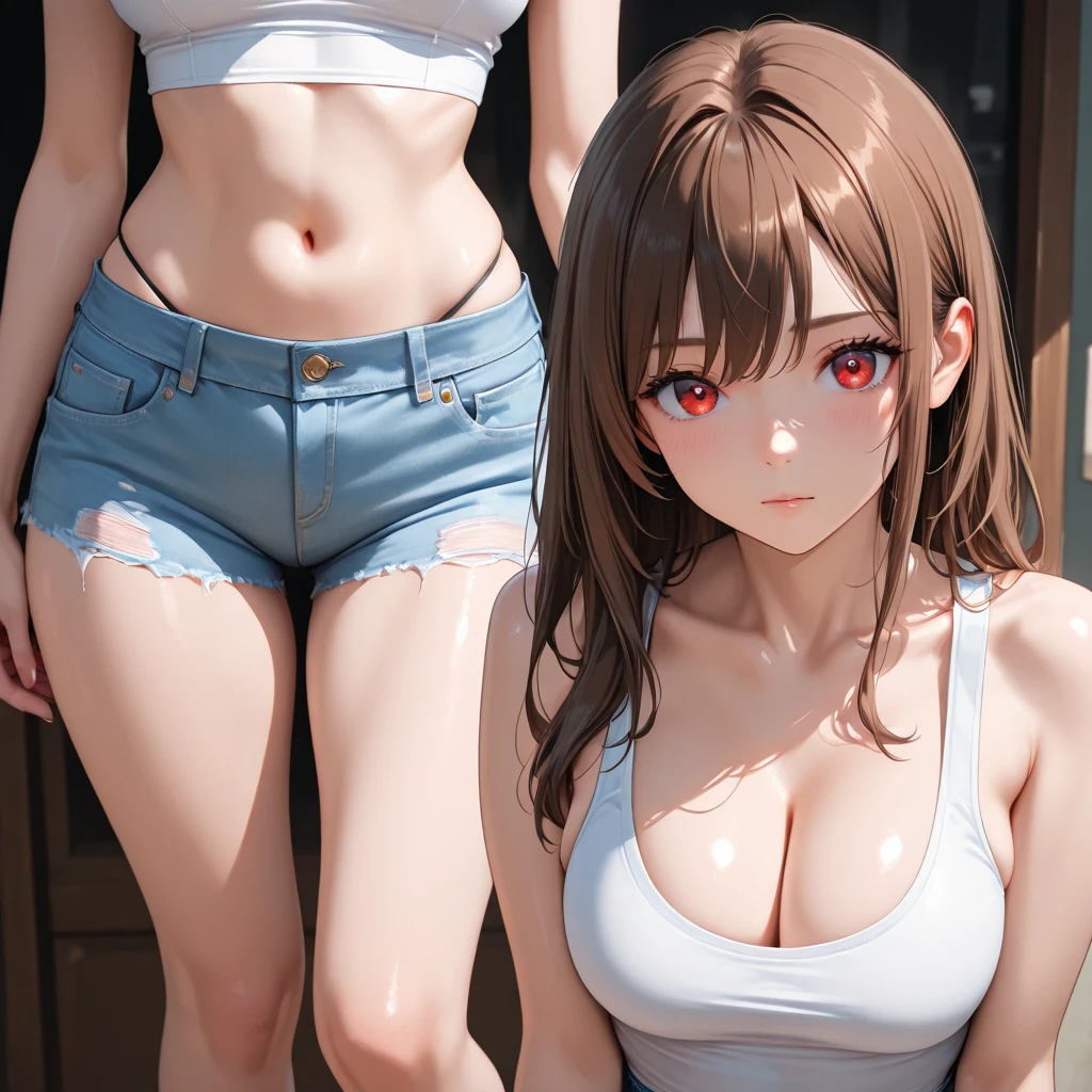 <lora:stereogram-crossed-v2r2:0.7> 1girl, medium hair, large breasts, bikini, cowboy shot,