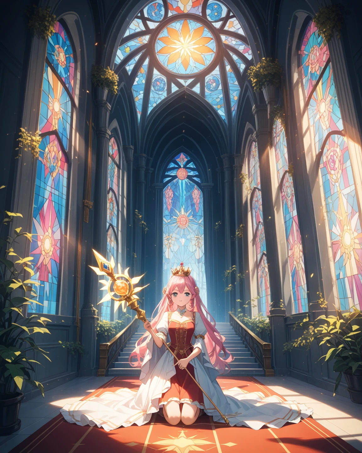 digitalart、Arabesque stained glass