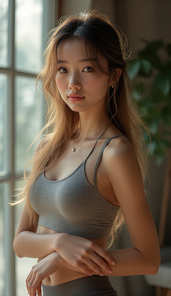 detailed prompt for this project:

Description of Blonde Woman in Bikini:

The woman has long, wavy blonde hair, with natural reflections in the sun.
She is wearing a two-piece bikini in vibrant shades of blue., with white details. The fabric has a soft texture and slightly reflects light.
Her posture is relaxed and confident, with a slight smile on his lips. She's looking directly into the camera, conveying a feeling of naturalness and serenity.
Description of Black Men:

The three men are of different ages and physiques, but they all have distinct Afro-descendant traits.
They are dressed in casual beachwear, like colorful shorts and light t-shirts.
One of the men is standing next to the woman, with a friendly and relaxed pose, looking at the camera.
The other two men are a little behind, interacting with each other in a relaxed manner, maybe laughing or talking quietly.
Setting and Environment:

The scene takes place on a sunny beach, with fine white sand all around.
Ao fundo, the clear blue sea stretches as far as you can see, com pequenas ondas quebrando suavemente na costa.
The sky is clear, with some scattered white clouds and the sun high in the sky, creating soft reflections on surfaces.
Important Details:

Pay attention to skin details, hair and clothes to ensure realism.
Light should be adjusted to highlight different skin tones and material textures.
 expressions must convey emotion and naturalness, capturing the moment as if it were a photograph.
Positioning and Composition:

The blonde woman should be the focal point of the image, with black men positioned to create a balanced and interesting composition.
Use depth of field and perspective to create a sense of space and depth in the image.
Visual References:
They are standing inside a room