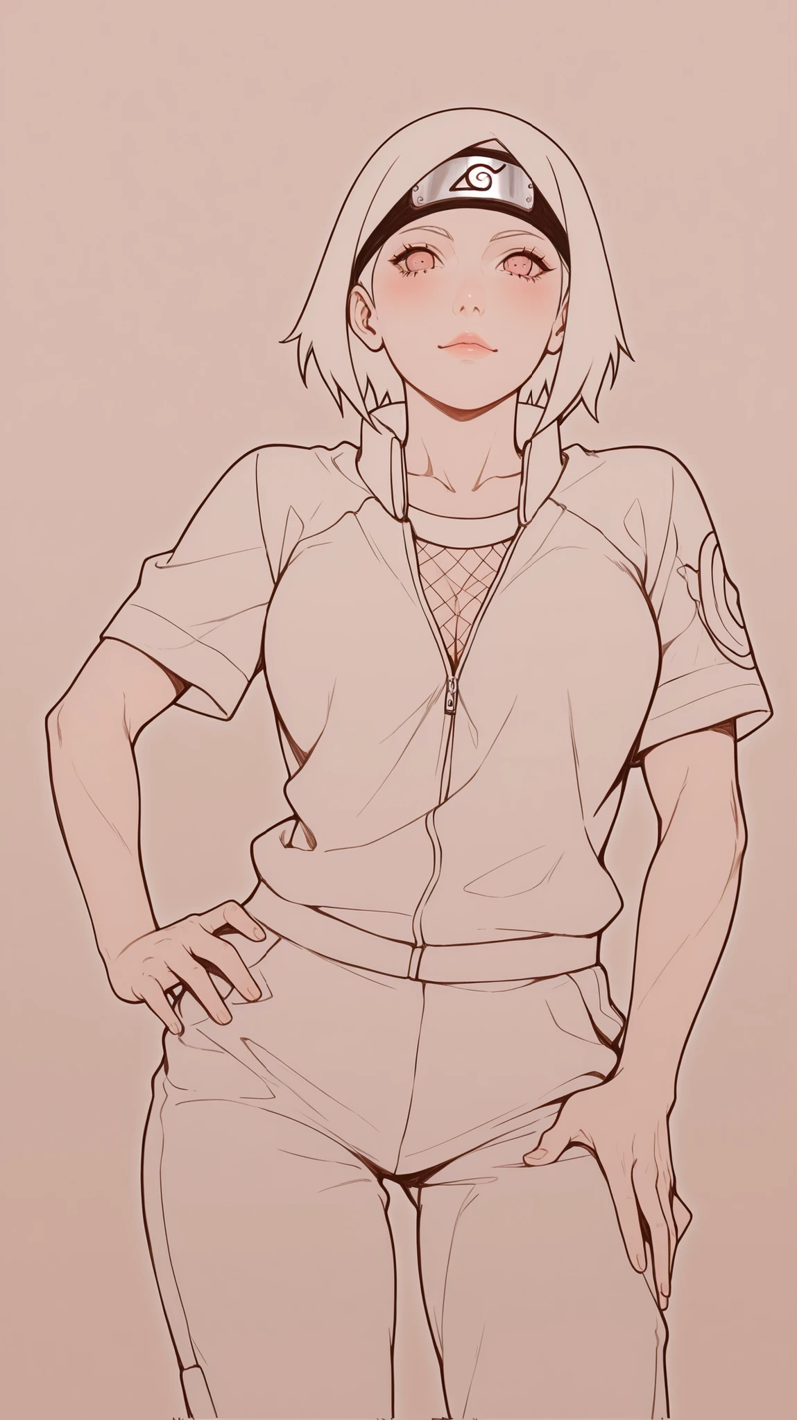 Shin-chan style pencil lab. anime character Naruto