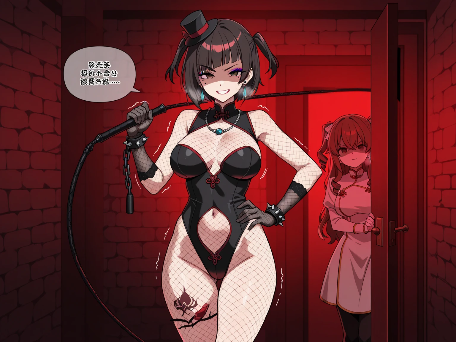 The beautiful girl in lace top and leggings is sitting astride a pile of skeletons in the center of the picture. She is holding a trembling sausage with juice squeezed out in her hand and smiling. There are multiple comic storyboards in the background,cbt, sausage bondage,sausage insertion,Sexy, trampling sausage with high heels heel,(masterpiece, best quality:1.2),1 beautiful girl,sexy,comic storyboard:2, leggings, sit astride, axially symmetrical:2, ,femdom,sounding,cbt,hold,smile,colorful,leggings,thin gap,cameltoe,insertion,trembling,juice,spray, Long hair,Lace top,Sexy, Shiny leggings, High heel,cleveage, trampling, in forest, saliva , Mucus