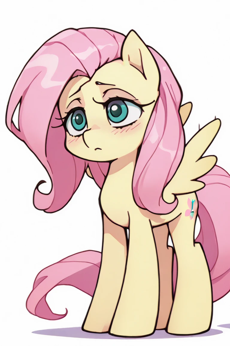 My little pony, anthro, fluttershy goth, big dog, dog mates a girl while she is on all fours, blush