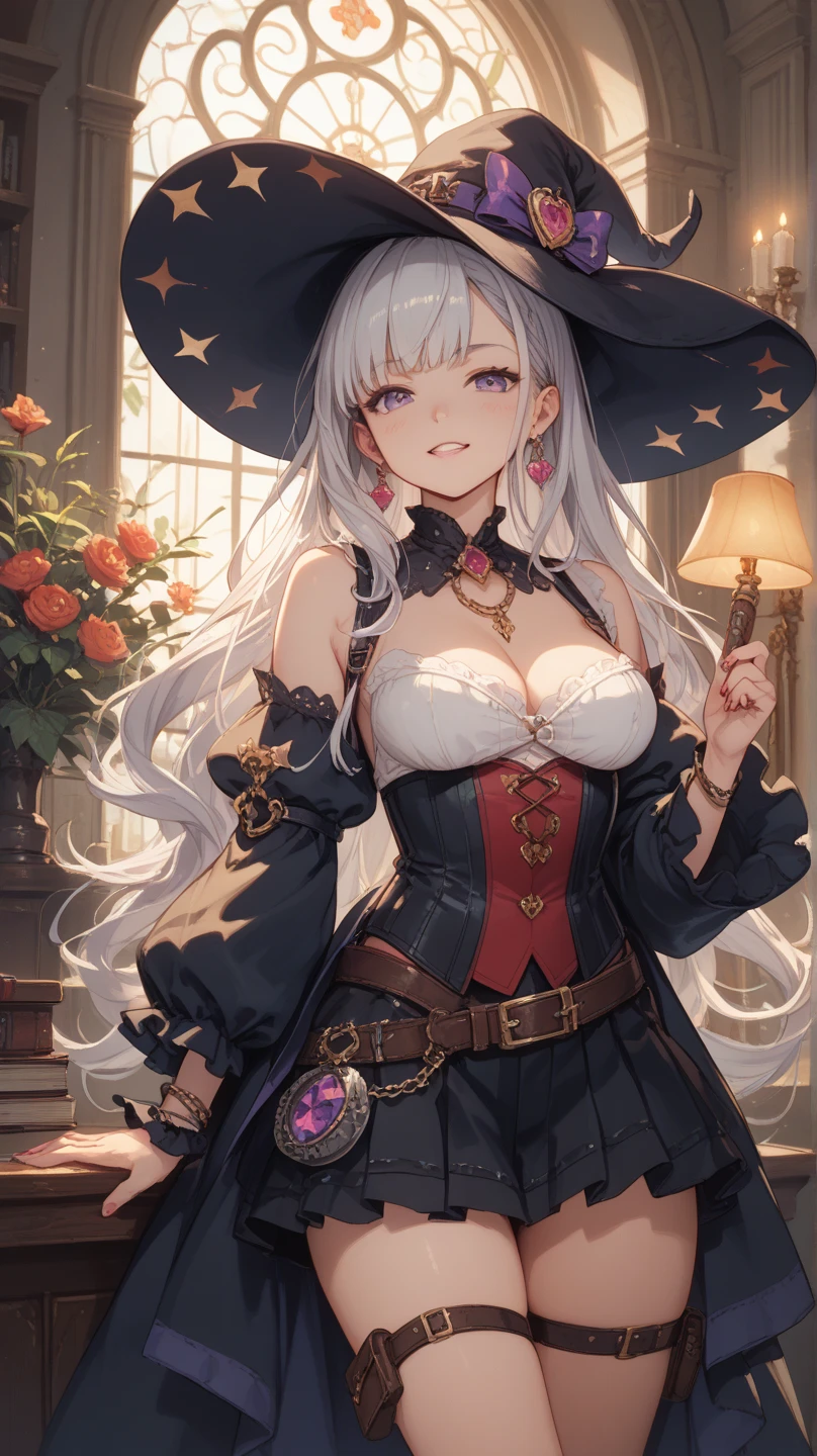 Nsfw:0.7(Master Masterpiece、best Quality、highestres、offical art、Beautifully Aesthetic:1.2)、(Master Masterpiece、beste Quality、best Quality、offical art、Beautifully Aesthetic:1.2)、(Master Masterpiece、beste Quality、beste Quality、offical art、Beautifully Aesthetic:1.2)、(1girls:1.3)、higly detailed、(Fractal Art:1.3)、colorfully、Supreme Details、「Enchanting witch from another world, big boob, Cleavage,It depicts a captivating beautiful witch manipulating magic in the castle gardens without limits。The castle spreads out、The garden there is、It creates an atmosphere as if a door to another world has appeared..。
Standing at the center is。His face is meticulously drawn.、He has a profound expression on his face, as if he strongly wishes for something.。In er hand is a luxurious wand.、From that wand is emitting mighty magical powers。 The magic cast is、It was released as an explosive force from the tip of the wand.、The energy that reverberates through the garden as a beam of colorful light is very powerful.、A beam of light makes a large trajectory in the sky.The charm of this painting is、The mighty and enchanting beauty of the witch、ve、It skillfully captures the mystique of the garden.。 、And the witch's facial expressions and movements are very realistic.、It has the power to draw the viewer into the place
In addition、the light and shadow production is also stunning。The beam of light emitted by the cane is、Illuminate the gardens and castle、pure、Creates a sense of distance from the visual light source to the witch.。Quality produces realistic images、It can convey visual beauty and story appeal at the same time
This is、Not only visually appealing works、It is a work that further enriches the visual experience by drawing a story.。 」We are thinking about the theme to the fullest。The images are very realistic and、Very detailed and、Must be a high resolution 16k。Sony F and 24-105mm f / Use a Sony Alpha 4 mirrorless camera with 1G OSS lenses。ISO sensitivity to 32,000、Shutter speed 1/Set to 125