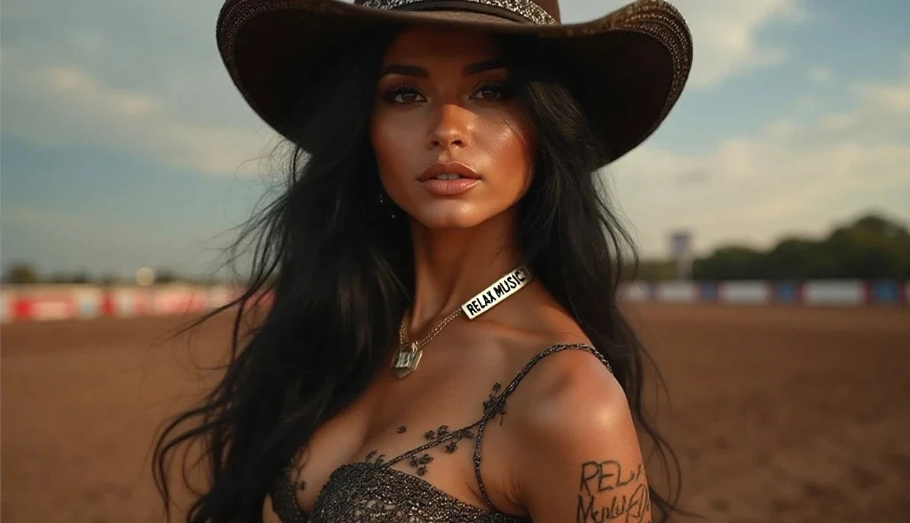 jsscbppler, cowgirl hat, full body, RAW photo, beautiful, detailed face, detailed eyes, highly detailed hair, perfect eyelashes, detailed iris, detailed lips, high detailed skin, skin pores, 8k, uhd, dslr, soft lighting, high quality, Fujifilm XT3