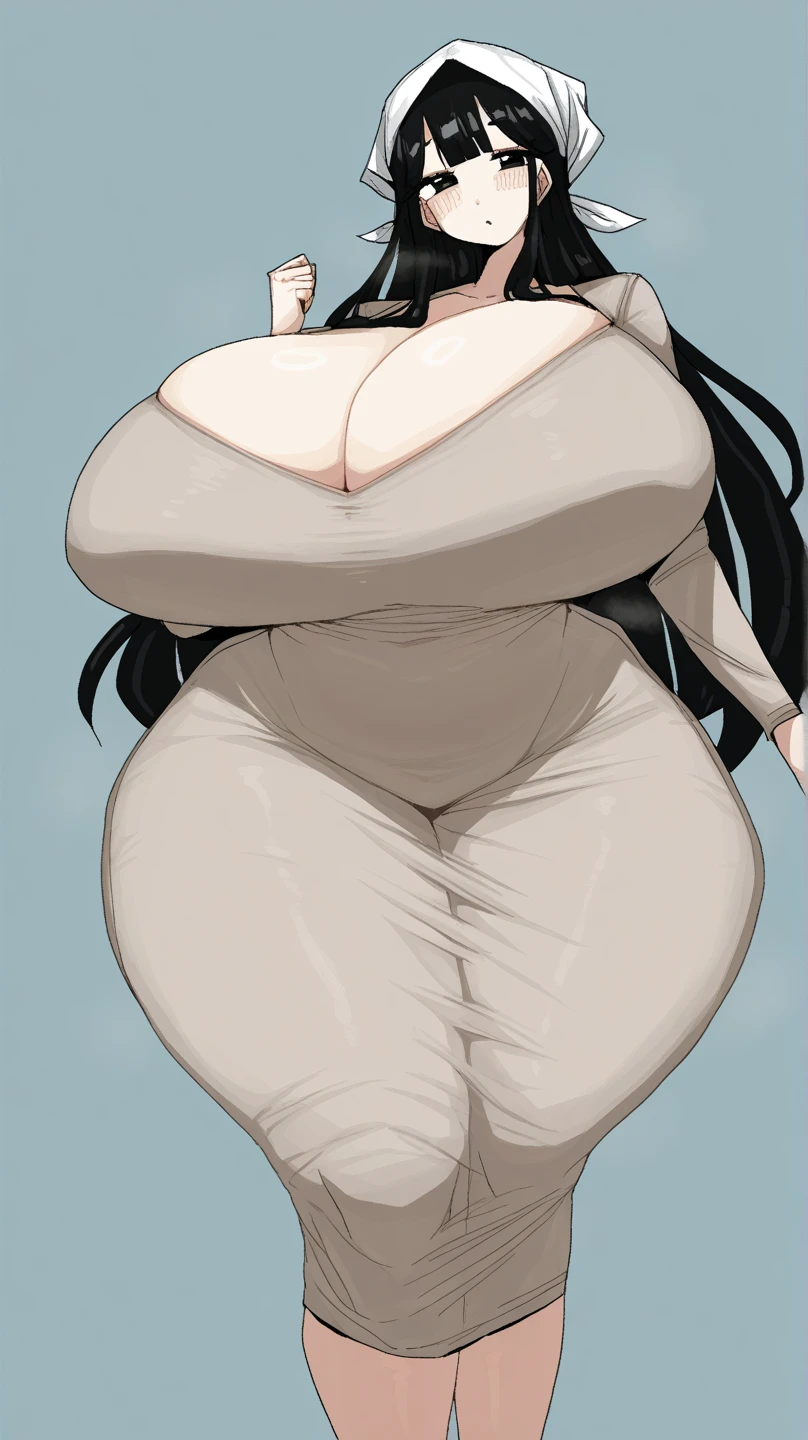 One Girl,Precise five fingers、Two long, precise legs、Long Hair、Knee-high socks、Wide Hips、plump and thick thighs、Huge Ass、Large Breasts, Embarrassed look、Full Body Shot、Sexy pose、bra、panties、White background