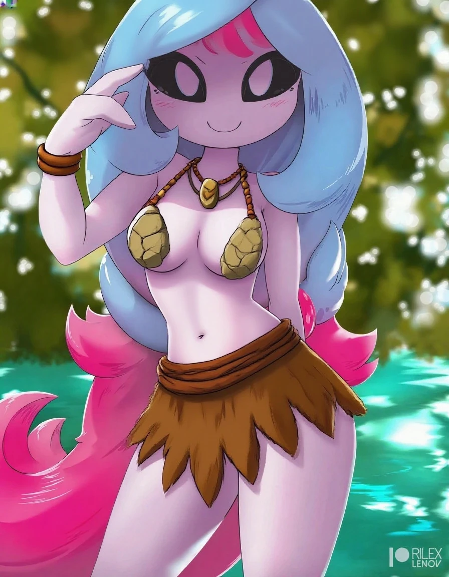 mipha \(zelda\), nsfw, realistic nipple, asymmetrical breasts, (masterpiece), in the style of Granblue Fantasy, solo, loli, flat chest,  small breasts, ((red skin)), matching nipples, (detailed background, depth of field, half body shadow, sunlight, ambient light on the body), (intricate:1), (high detail:1.3), (unreal engine:1.2), (soft focus:1.15), (masterpiece, best quality, 4k, 2k, shaded, absurd res) (hands, realistic hands, five fingers) nsfw