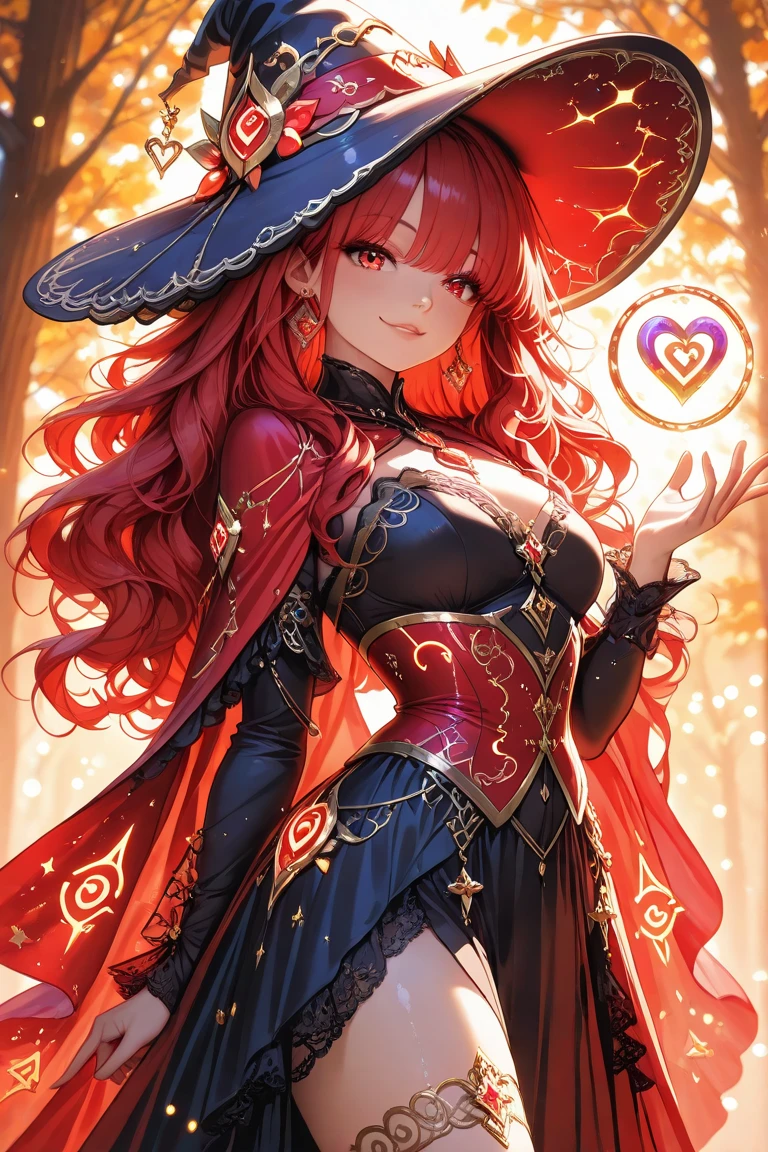 <lora:ValentineTech:1> valentinetech, scifi, tasty details, <lora:RtPL-Cierra:0.8> cierra_(riviera), red_eyes, long_hair, dress, choker, gloves, witch_hat,, ultra detailed, masterpiece, best quality, aesthetic, detailed,