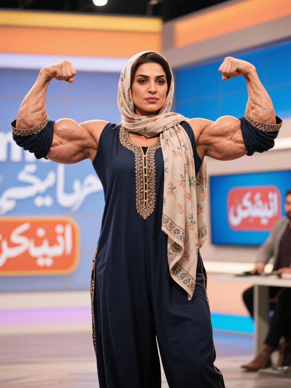 ((Bright Floral Pattern)), ((Pencil Skirt)), (Pencil Singlet floral pattern), (Arm Muscles:1.85), ((Neck Lace)), ((6x-UltraSharp)), Milf Bitch, ((Singlet)), Straddling, ((Naked white)), ((Old Lady :1.6)), Very cute like a Matured Lady, ((Stylo Stylish Hijab)), adorable, 2 girl, 55 years old, baby face, shy, half body portrait, ((ANGRY FACE EXPRESSION)), (face details: 1), (eye details: 1), Cute posed. proportional body. Ultra High Res. (realistic: 2), UHD, Tiny breasts