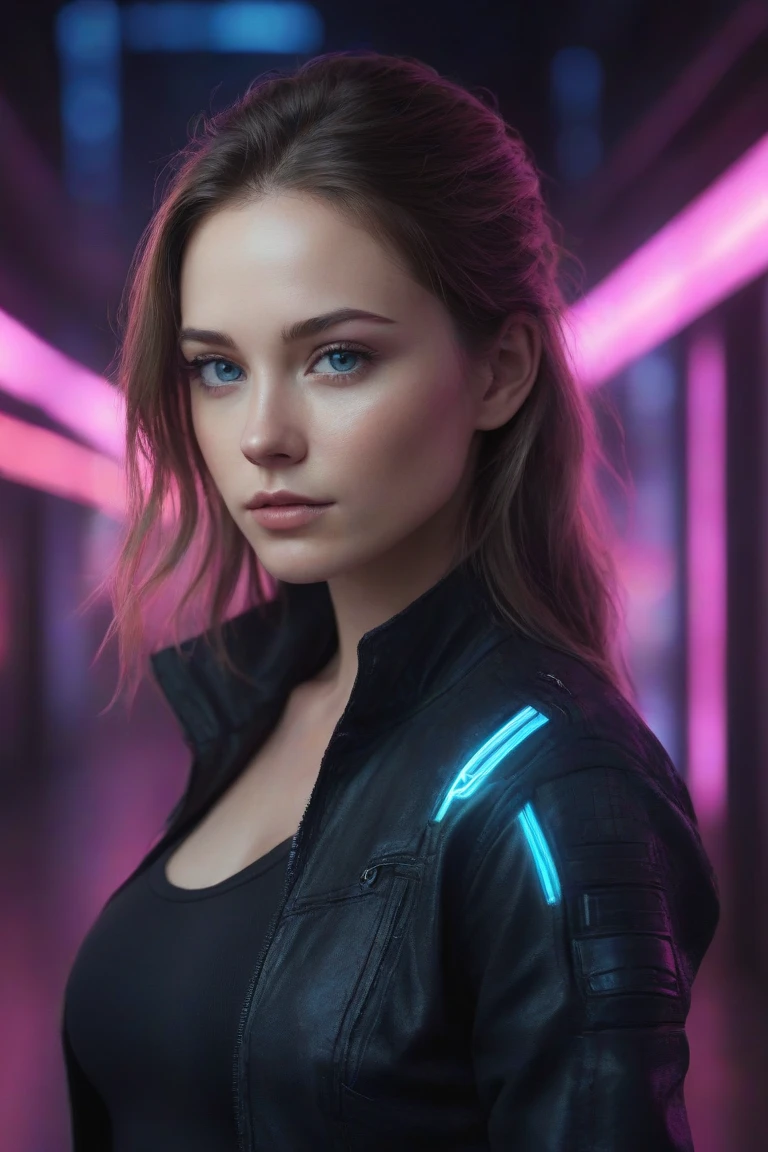 <lora:Melissa_Benoist:0.95> , sexual, wearing holographic cyberpunk clothing, surrounded by neon-lit cityscape reflections, vray render, ray tracing, subsurface scattering, by Josan Gonzalez and Liang Mark (upper body shot),(looking at viewer:1.3), (hyper realistic:1.3), (portrait:1.2), highly detailed eyes,(highly detailed skin:1.3),(freckles:0.6),pores, (4k),back lit, rim light