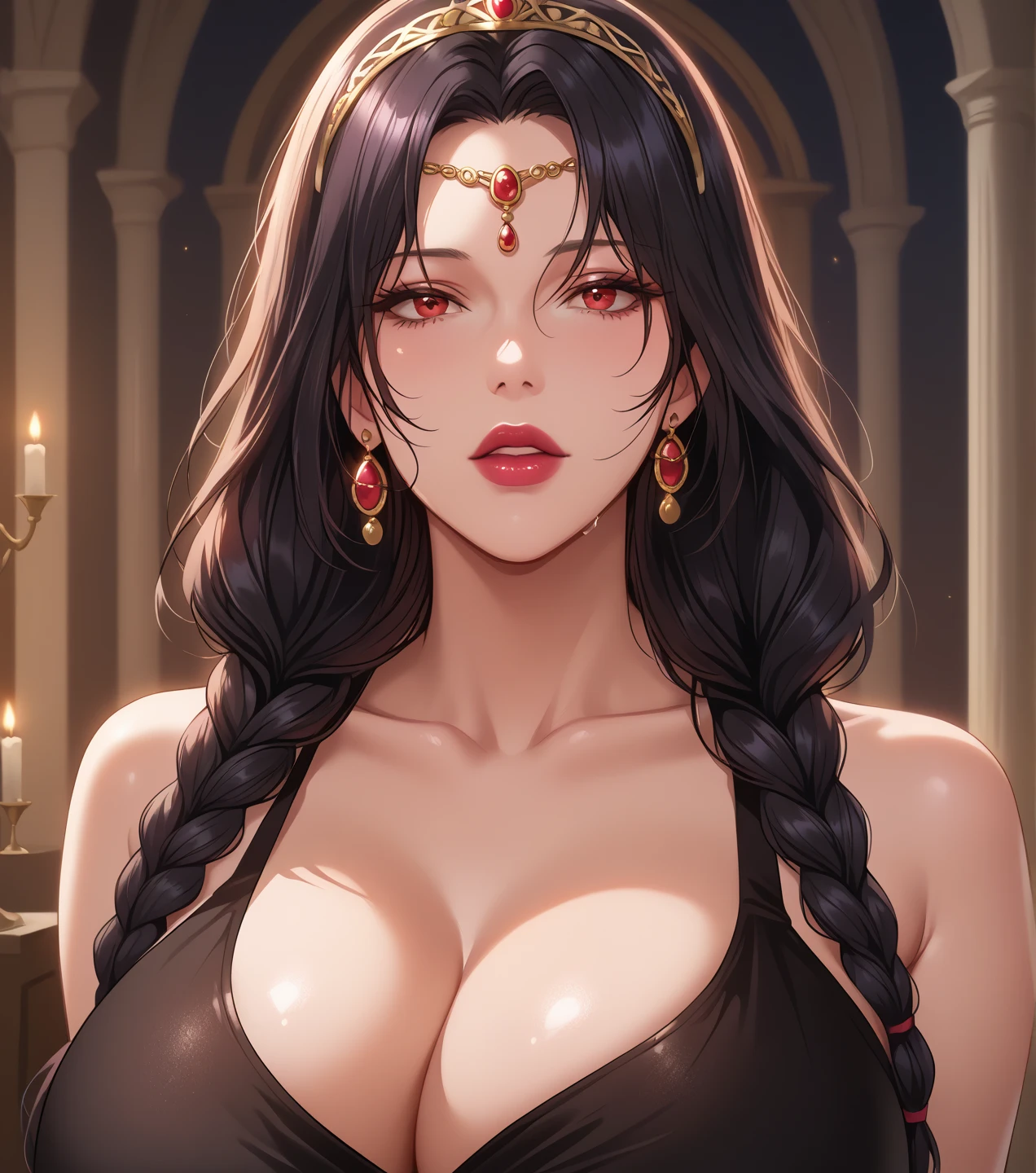 masterpiece, best quality, masterpiece, godlike quality, godlike art, very detailed face, milf, big_boobs, ASİAN, black_hair