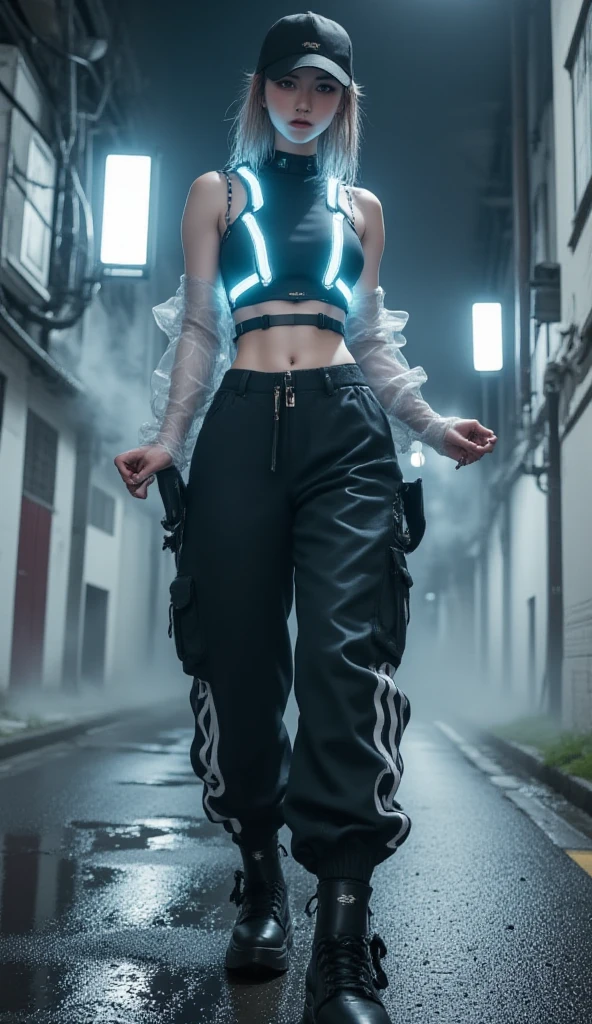 Best quality,tmasterpiece,Ultra-high resolution fills the picture,Indoor at night,the night,Indoor neon lights,Yellow color scheme,Rich egg yellow,Silvery-white hair,Yellow and black tights,Yellow and black color scheme clothing,Sporty skirts,the complex background,Gym interior background,Weight instruments in the background,High-tech screen in the background,Lateral face,Smiling,Dress less,There are fitness elements in the rear,nike,nike,nike,Tech gym,Perfect makeup,Love eyes,8K quality,Cyberpunk,sense of science and technology,Character backlighting,rim-light,Movement changes,Flowing hairstyle,Loose hairstyle,The number of fingers is refined,Full body in camera,9 doppelganger diagram,Luminous stud earrings,Luminous digital necklace,Electronic digital watches,The most beautiful girl in mankind,Delicate close-up of the face,Realistic image quality,Super light and shadow,Very good figure,Meticulous,Arrow symbol,Brand sense,English slogan neon,Runway lights,Fitness gym at night,Very good figure,Raised ,luminous,Faraway view,Full body in camera,独奏,There is only one character,femele