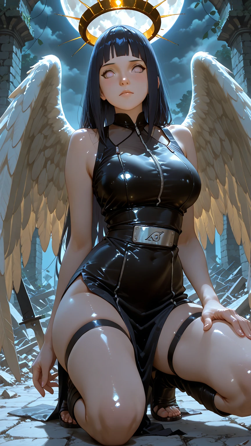 devil god, (Silhouette:1.5), (Realistic picture, highest resolution, 16k), ((She has 12 wings on her back:1.5), (6 white wings:1.5) and (6 black wings:1.5)), ((She has 12 wings on her back.:1.5), Swap wings between angel and devil, Alternate the wings between white and black., (12 white wings:1.5) and (12 black wings:1.5)), Demon Lord Wings, Angel Wings, (many wings, wings separated, 12 wings on her shoulders:1.4, เทพเจ้าจอมมารที่มีปีกกว้างandมีพลังมหาศาลอยู่บนไหล่ของเขา, Add dynamic wings), (12 wings on the shoulders:1.6), (Beautiful girl with two meter long hair, striking long hair, Beauty that comes from long hair, long black hair), (Smooth white skin, Smooth white skin, Smooth white skin), (Lips are very red.,), ((stand, that is finished)), (????????????, Massive ??????, The ??????? are soft and fluffy., Plump ???????, A gigantic rift, ???????????), (thin body, flat stomach, small waist, ???? raised, small thighs, Long legs), (dynamic post), (Female height 172 centimeters), (perfect proportions, Anatomically correct, proportional ???????), (full body, เหมือนfull body, See the whole body., Visible in every part of the body), (????, ?????, exposed body, not wearing clothes, ?????, ?????, not wearing ?????????, Hot ??????????, see ?????, see ????, Look at that ?????., see ???????, ??????? that are too large, Shave pubic hair), (powerful wings, 12 bat wings:1.6, gigantic wings), (scene, ความdark, ในที่dark, deep shadow, dynamic light, Take realistic photos, background, dark, at night), The magic circle is behind., จักรวาลที่darkมิด, Wings that shine on their own, ((12 wings on the shoulders)), Twelve wings on the back, full body, See head to toe, She's boasting., ??????????, ????, not wearing clothes, see ???? and ?????, perfect body, flawless, Angel highest level, Devil MAX level, Devil with twelve wings, The twelve wings are clear., There are many wings on the back., The Devil's back has many wings., stand on the air, There is light in the palm of the hand., in the red eye