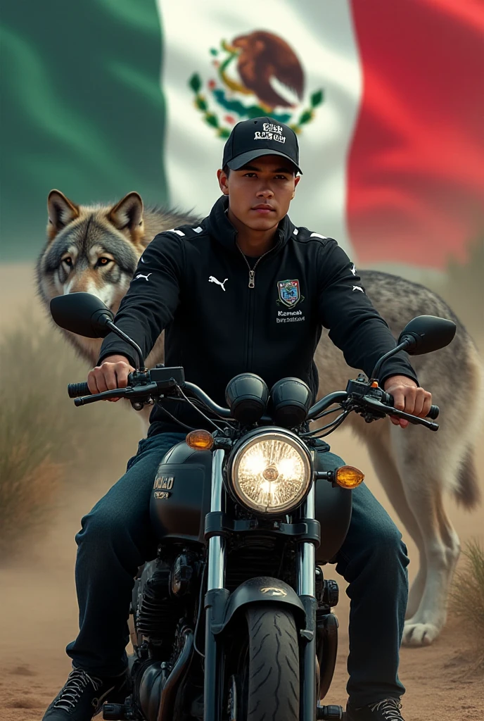 Family of 5 on motorcycle