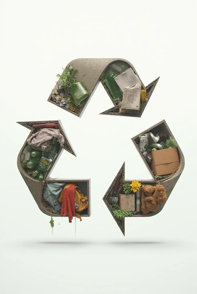 Give me images with recyclable material alluding to union 