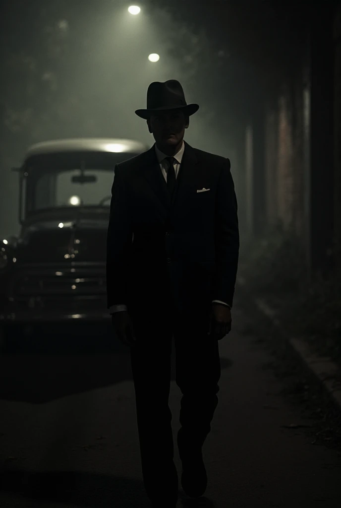 A young Fit, but blind warrior walks carefully down the street papping his cane in a post war city in ruins his cane provides a map of the mosley greyscale world without colour except for the fire and his bright blue blind eyes