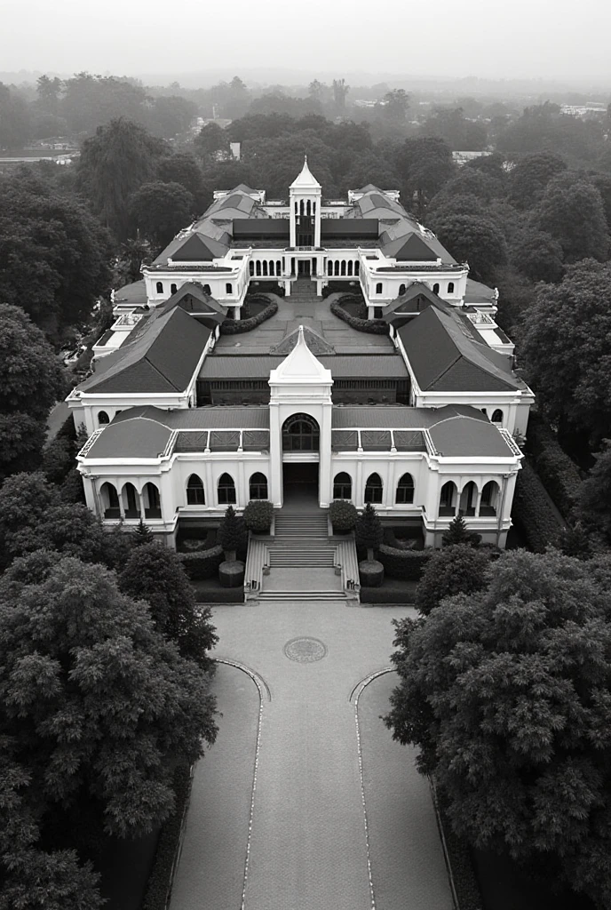 black temple with big snak 