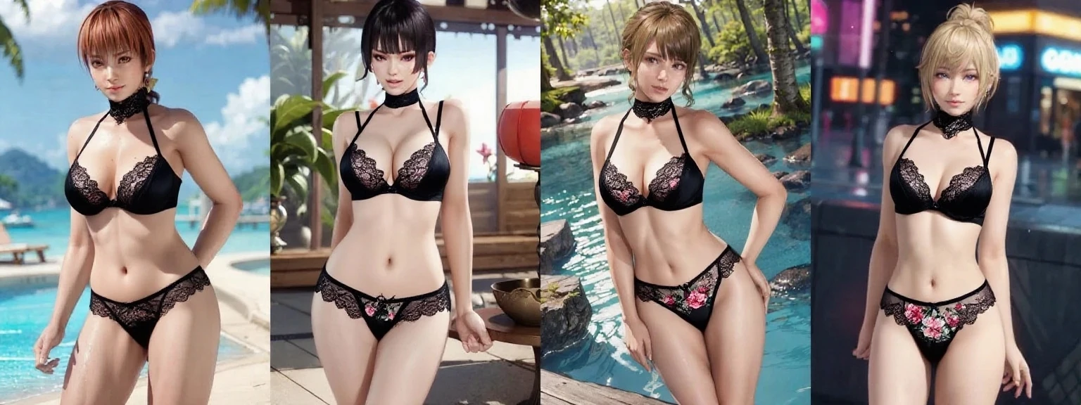 (top-quality、​masterpiece、very high res、An ultra-high picture quality、2.5th dimension 1.5)、A woman of perfect and ultimate beauty(18 years old 1.5)、Realistic portraits、Beautiful breasts with a slender body shape(F Cup 1.5)、Beautiful body、美丽的面容、Beautiful hair、Realistic textured skin and、Wearing a bikini swimsuit、Bikinis come with colors and patterns、Bright smile、Hair flutters under the influence of the wind、Open-air bath with beautiful cherry blossoms、Mysterious hot springs、Beautiful Landscapes、(accurate detail、the detailed images、Accurate images、Perfect Image 1.5)、、beautiful anime woman, Beautiful Art Style, an animated character、The whole picture、Detailed picture、accurate anatomy、Defect-free images、natural soft light、beautiful image、extremely detailed picture、(Best Shot 1.2)