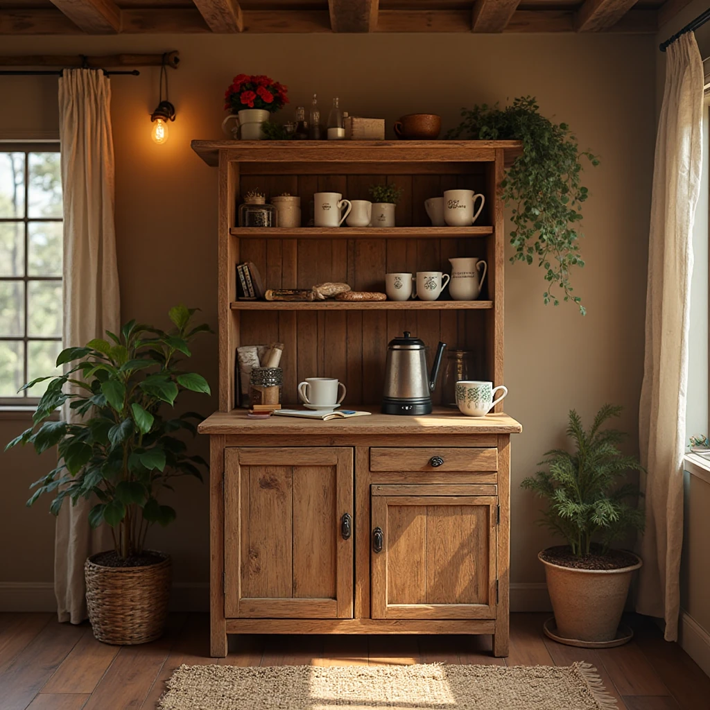 In this cozy room，A ray of sunlight shone through the half-drawn curtains on the table，Let the wood grain on the watch storage box shine with a faint luster。There was a calm and peaceful atmosphere in the air around them。There are several still lifes hanging on the walls of the room，It adds a touch of elegance to the space。And on the other side of the room，The half-open window lets in the breeze，The pages on the small desk by the window turned in the wind，This quiet scene gives a sense of tranquility and comfort。

