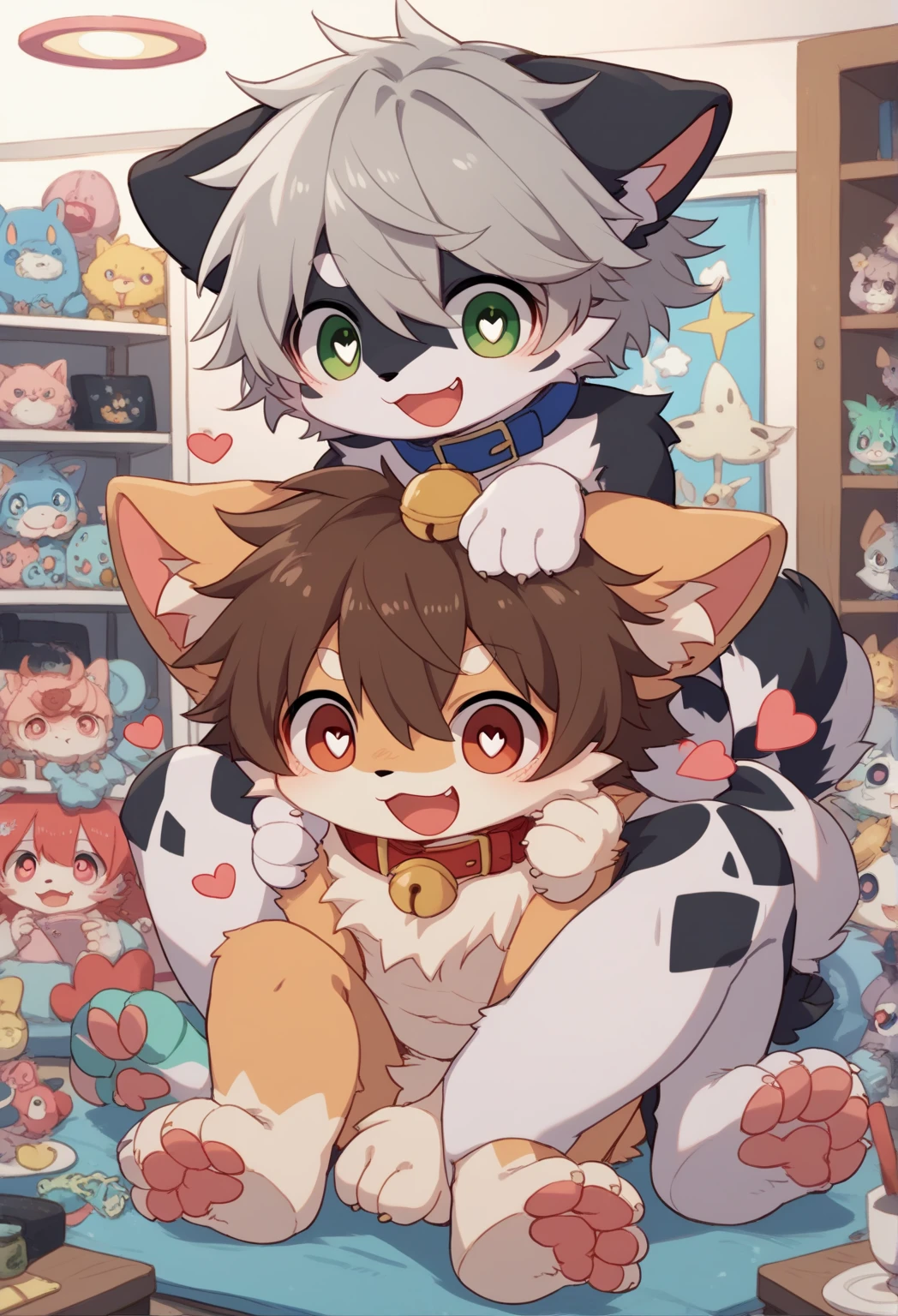 Kemoshota Boy, boy,Male child,Kemoro Girls,girl,Female child,Brothers and sisters,Three cats huddled together, Sticking out tongue,Naked,Naked,Completely naked,Chemotin,獣のChin,Dog-like chinchin,whole body,Embarrassed expression,Feeling embarrassed,Exposed,In public,Everyone is watching,To be photographed,Spectators,Spectators,Sole,Pad,Fully nude,Free Chin,Barely,Fully visible,Chin,動物のChin,barefoot, :3, foot hits three toes,Wild ,,humiliation,Humiliation,shame,Sit on all fours like a dog,Turn your crotch towards you,Exhibitionism,Playing,Walk on all fours like an animal,hands on floor,crouch,paw pose,All three sit on the floor with their hands on the floor.,