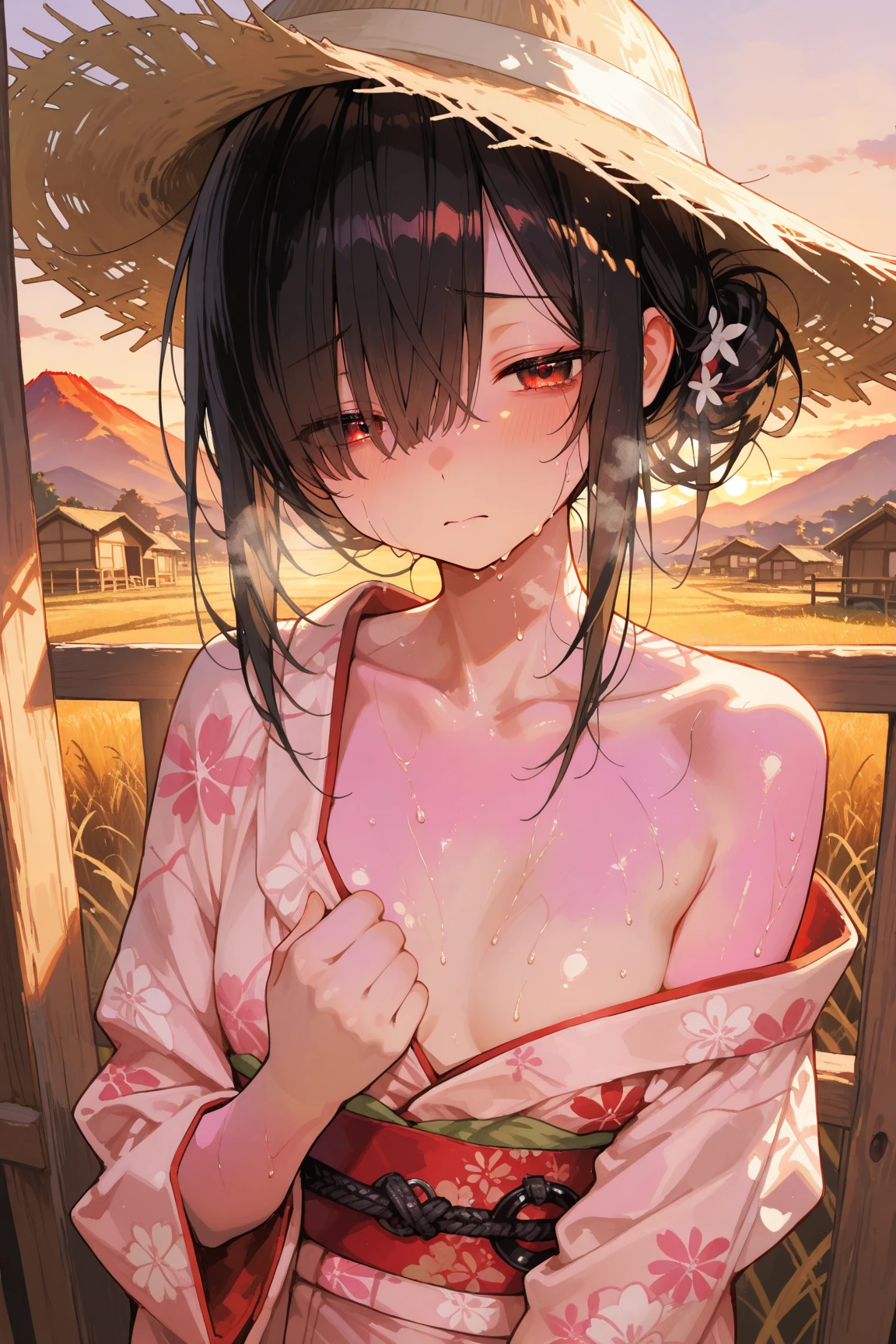 Beautiful woman sucks young man's dick、fellatio、rape、Dynamic Angle、In the jungle、grassland、Amazoness、Girl、Girl、Short、Lower school girls、Innocence、Pure、Panty shot、Indian、Both eyes open、National costume、Ethnic Makeup、Brown skin、Small breasts、Nipples、Displeased