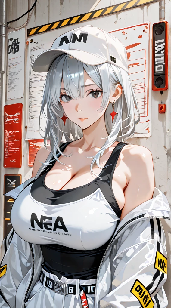 ((masterpiece)), (best quality), beautiful, extremely detailed face, perfect lighting,looking to viewer, bunny ears,white hair, red eyes,long hair,1girl, ultra-detailed, 8k, masterpiece world theater, textured skin, beautiful detailed face, beautiful detailed eyes, ambient light, realistic shadows, beautiful detailed pupils, cute,full body,arched back,street background,sunlight,detail fingers,mature female,casual wear,jeans,blush,annoyed,arms behind back,