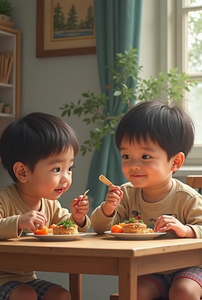 pasta male child short-haired