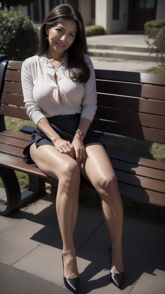 8K, highest quality, (beauty of pubic hair)、High resolution, realistic, real person、downtown at night、I'Iはベンチで酔っていた, I close my eyes and fall asleep.、((drunk, Her legs are wide open.、Underwear is visible.))、denim mini skirt、beautiful feet、high heels、grasp the sake bottle
