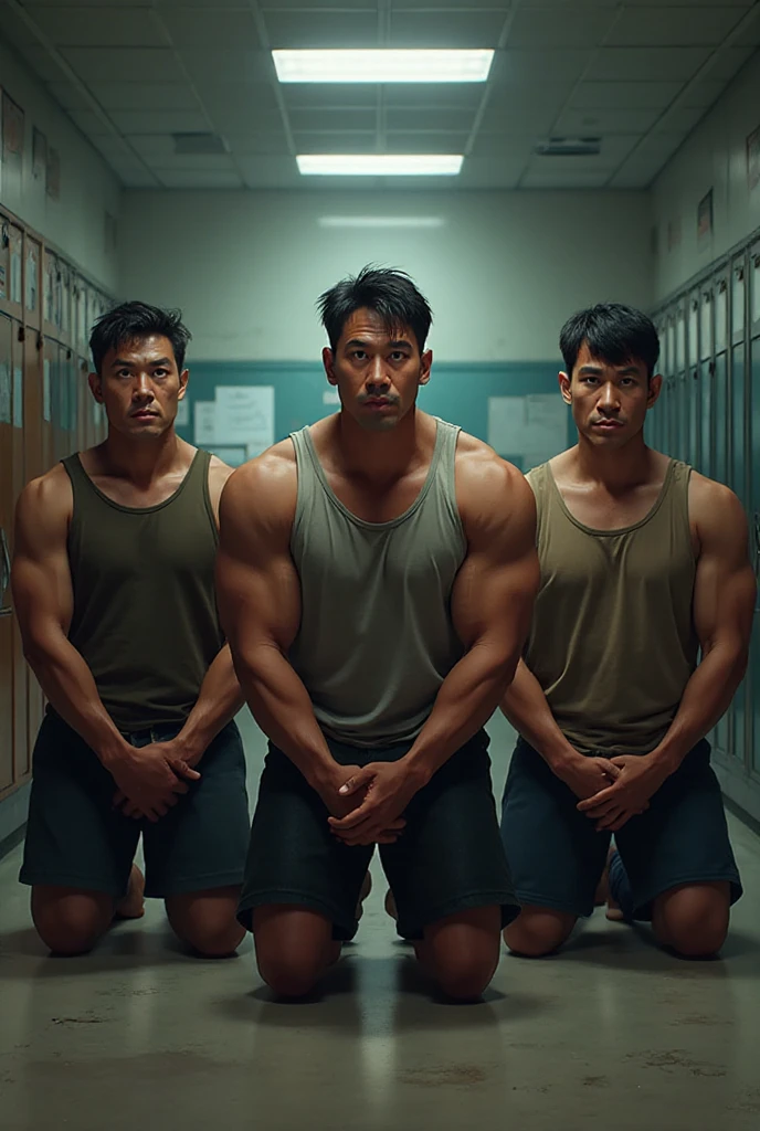 There is only one handsome Asian actor in the picture，30 years old，Tall and handsome, Toned body，short hair, O-Shaped Beard，Perfect body, Dark skin，Glowing skin，Smooth skin，The body is hairless，Muscle bulge, Muscular, Very large pectoral muscles，Very sexy abdominal muscles，Very well-developed leg muscles，Huge concave and convex area，Brightens oily skin，Wearing a gold leather shiny ，Handsome face， Correct and accurate male body proportions, Stand among the flowers。