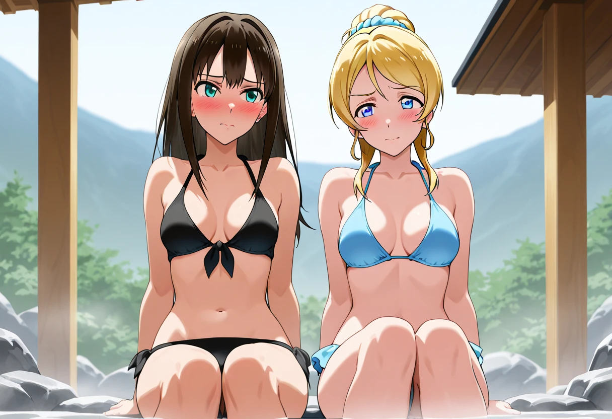 masterpiece, best quality,2girls, outdoor,<lora:2R 12E CosineRestart Animefullpruned Locon Lycoris:0.8>, <lora:povAcrossTable_v008Beta:0.8>,pov across table, table, pov hands,<lora:negligee_v10:0.8>negligee,dress, frills,underwear