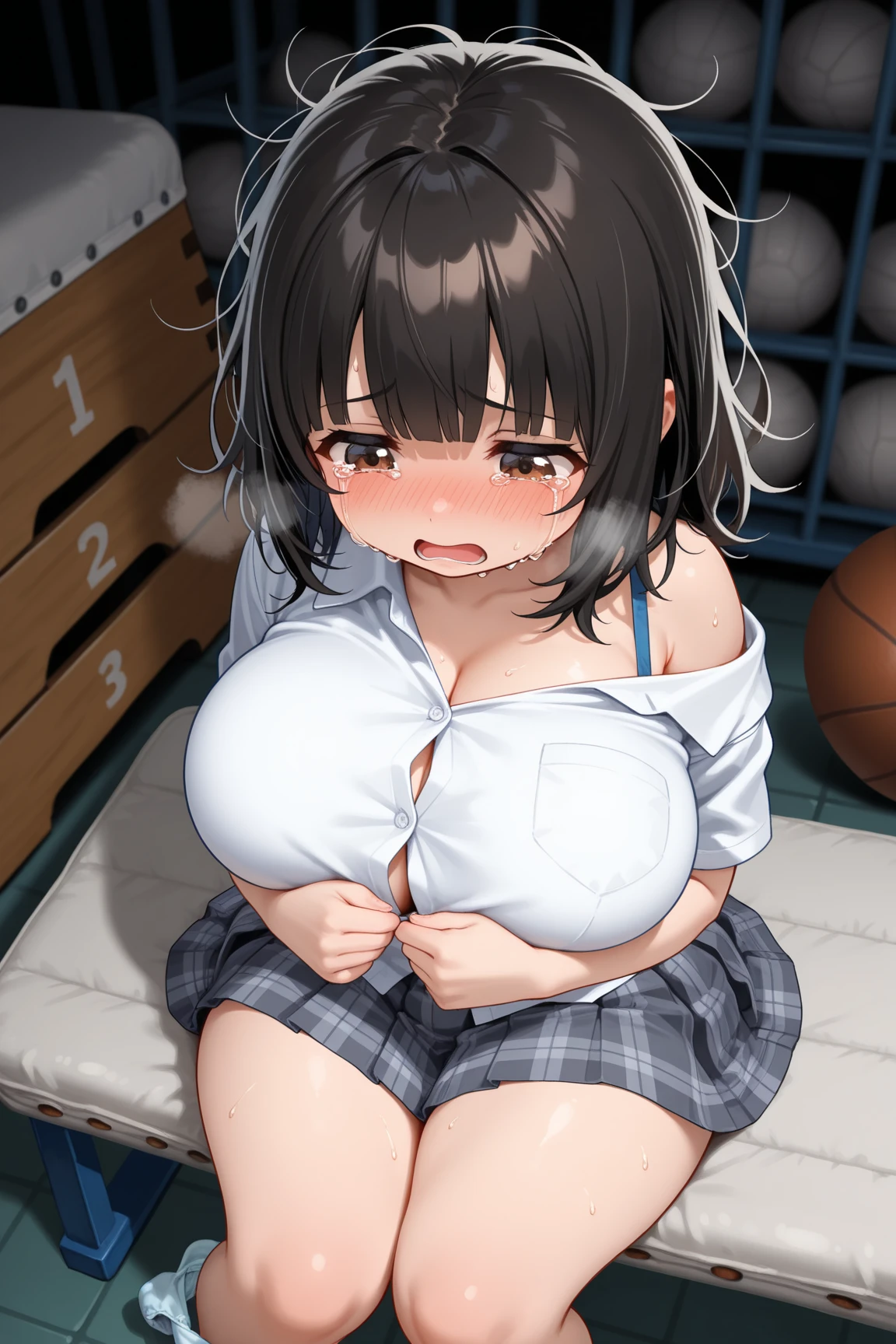 ((Pov male hands grabbing breasts center, pushing nipples )), anime,depth of field, cinematic lighting, lens flare, f/1.2,(masterpiece:1.2),(high definition), , (( girl, pov, hetero, cum, sex, penis, panties, skirt, bed, skirt lift, )), (looking at viewer), (( Tosaka rin, labyrinth background, )), (dazed face, ), (ultra detailed breasts, breasts skin texture, ultra enormous gigantic breast expansion, detailed large breasts, ),