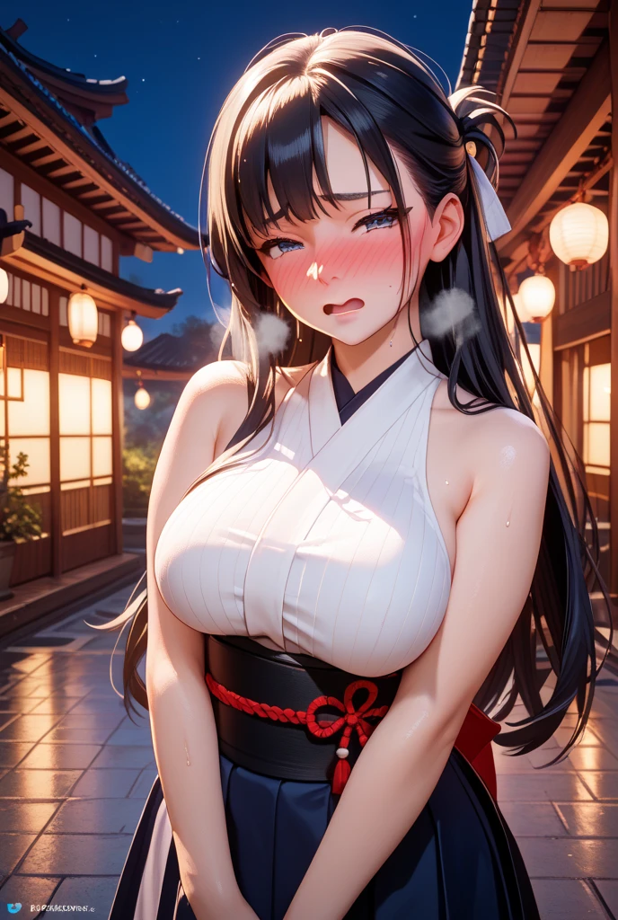 (BlowJobFullQuiron style), Realistic,hetero, 1girl in, 1boy, , Solo Focus, oral, , Closed eyes, ,Uncensored, Solo Focus, , erection, tongue, Open mouth, Japanese people suck their mouths、1girl in,独奏, bangss, breastsout, brown_eyes,long_hair, Black hair_between_eyes, hair_ribbon, large_breasts, (shrine maiden clothe), bare_shoulders,, detached_sleeves, hakama, hakama_skirt, japanese_clothes, kimono, , obi, red_hakama, red_ribbon, bow ribbon, Sash, white_kimono, looking_at_viewer. 、((Disgusting look))、、((tits out、teats))、fullnude、((Disgusting look))、NSFW、(POV、、Gonzo spitroasphera、cream-pie、Grasping hands 、)、(BlowJobFullQuiron style)、realisitic、dappled light、analog style (look at viewr) (Skin Texture) (Film grain)、gros-plan、Cinematic Light、side lights、超A high resolution、Best Shadows 、raw、1 girl in、looking at viewert、open open mouth、1 baby boy、hetero、nudde、penises、牙、Solo Focus、tongue、And、tongue-out、Uncensored、Realm line、The erection、oral、 、、facials 、naked woman、 Men、oral 、realisitic、Also on the tongue、At the shrine、Random angles、