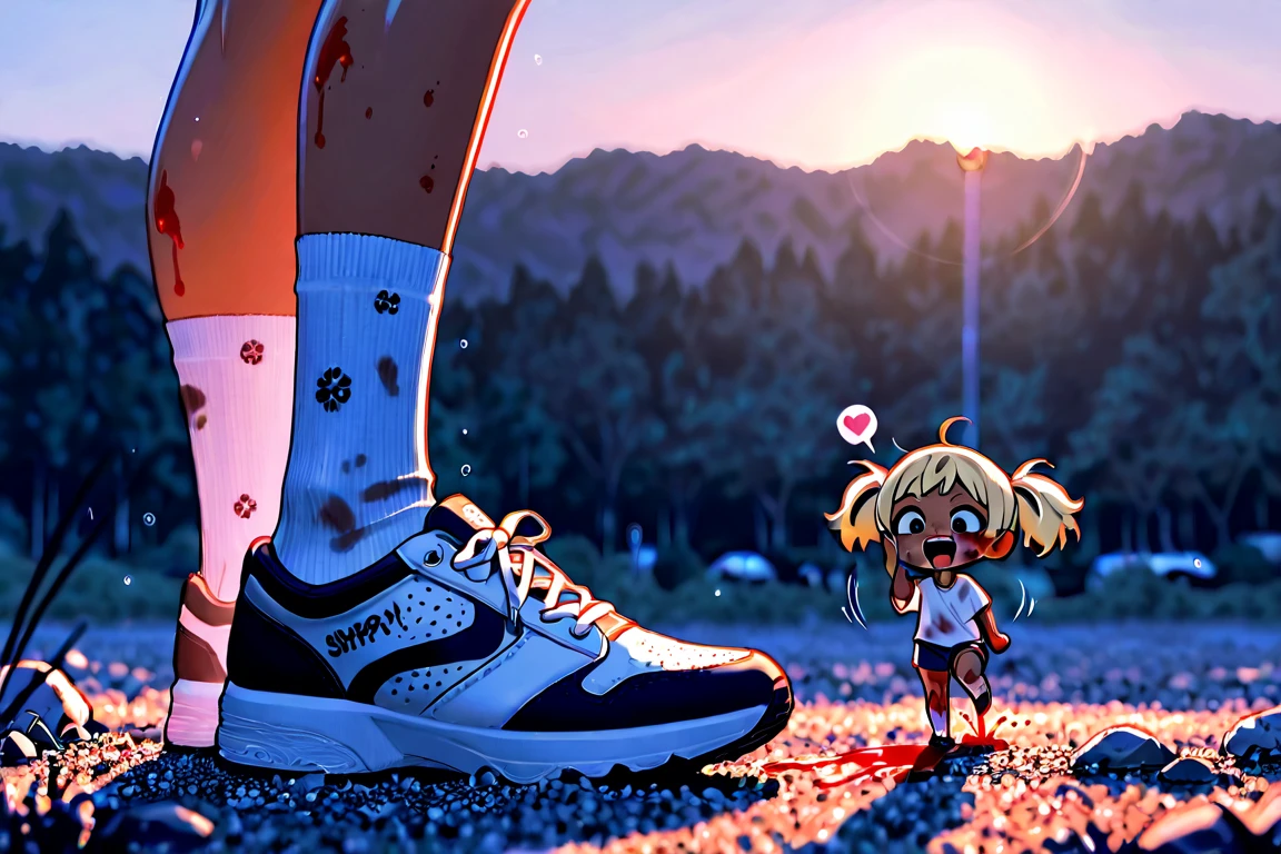 clear line, sharp line, , sweaty, hot weather, hot, sweat, masterpiece, no watermark, body steam, steam comes out of body, many steam, dust, accident, hit by truck