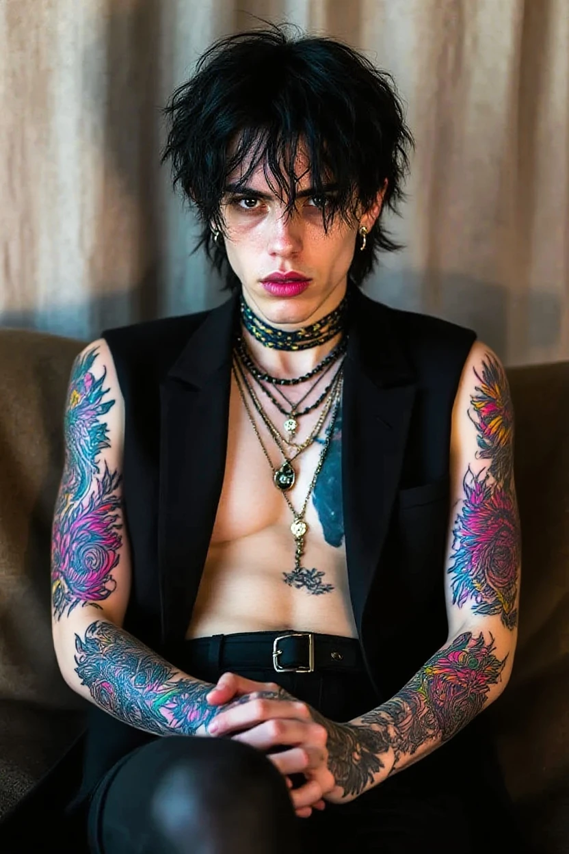 Create an emo rock punk star