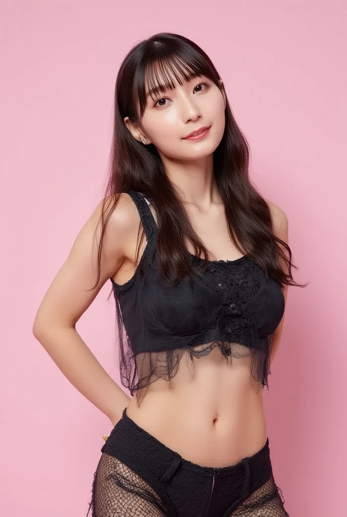 ((jsoo, bpkjsoo)), ((8k, best quality, masterpiece:1.2), (realistic, photo-realistic:1.37), ((27 years old)), masterpiece, slim body, ((sport bra)), jeans, 1girl, solo, black hair, flower, long hair, realistic, ((outdoor), looking at viewer, ((cowboy shot)), parted lips, ((times square)), night, black eyes, lips, seductive look, sexy, <lora:xelor_BlackPinkJisoo_Lora:0.95>