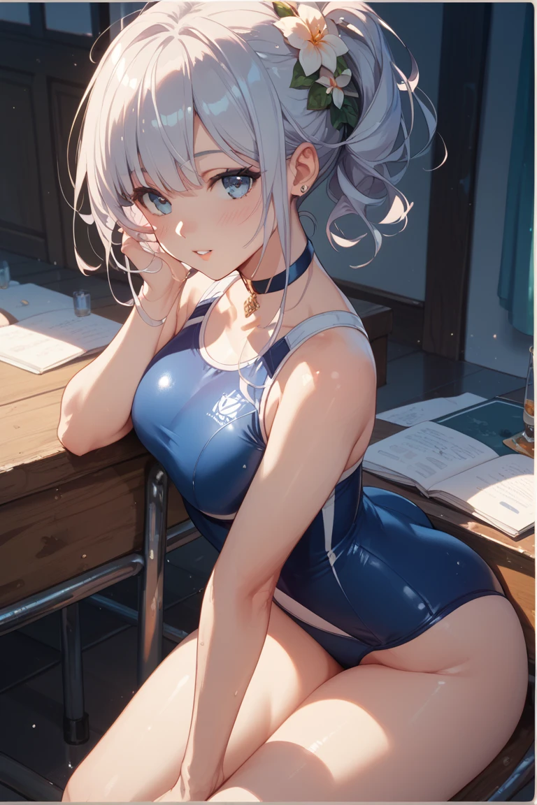 (綾波レイがCowgirlで性交する:1.9999999), ((realistic, highest quality, High resolution, real women pictures:1.6)), (((16 year old high school girl wearing a white school swimsuit:1.7)), (white high neck school swimsuit:1.4), (slender body shape:1.9), Cowgirlで性交する, ((anatomically correct:1.2)), (She is wearing a white school swimsuit whose fabric is too thin..:1.2), (膣に陰茎を挿入してCowgirlポーズ:1.6), curved body, 大きく股を開いてCowgirl, A high neck swimsuit that gets too wet and sticks to your skin, (Light white one-piece swimsuit:1.4), Detailed depiction of the vagina, beautiful thighs, penis thrusts up vagina, nose too small, thin waist, 16 year old beautiful girl has sex with her clothes on, saddle, Cowgirl, tears, Girl Straddling Man, (normal limb:1.3), Too cute small face, sensitive nipples, The whole body is wet with sweat, (put your hands behind your head:1.5), Nostrils are not visible, realistic, lips slightly open, (anatomically correct:1.2), A man inserts his penis into a girl and shakes his hips, Ayanami Rei, (On campus:1.4), short-haired with bangs, 女が男とCowgirl性交する, small nipples