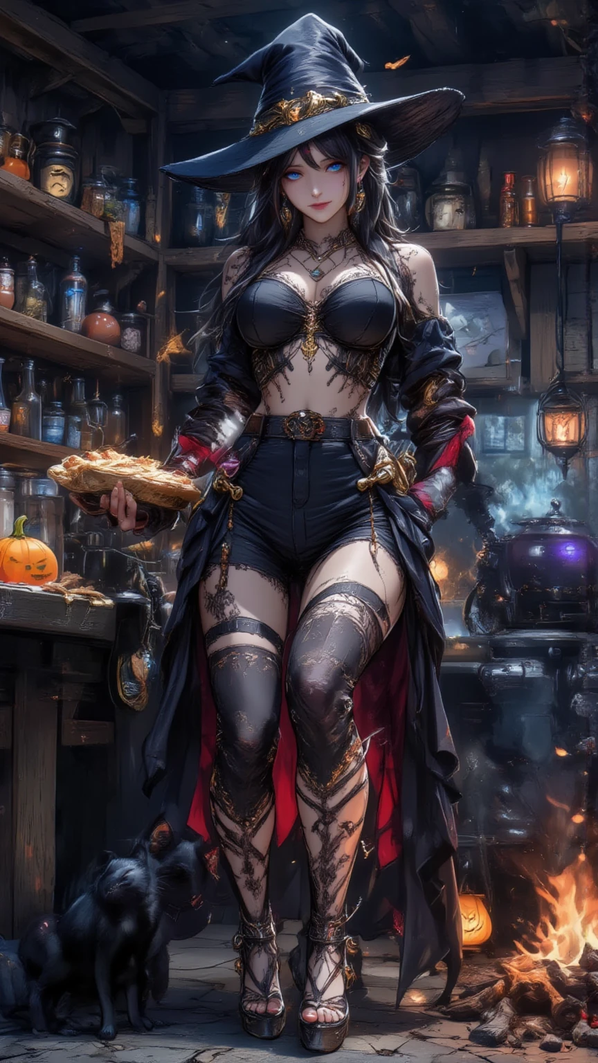 1girl, volumetric light, (bright scene:1.5), perfect poison, laboratory, depth of field, bokeh ,hair ornament, (huge breast:1.5) photography, masterpiece, best quality,HDR, highres,realistic details,40K, HDR, highres,
<lora:sxz-niji-v2:0.4> , <lora:poison-monk-darquelilly-v1:1>, poisonstylemonk, hood, mask, belt, jewelry, midriff, dark skin, purple eyes, fingerless gloves, gauntlets, scarf, chain, necklace, skull, pants, boots, bandages, cloak, test tube, thick thighs, huge ass