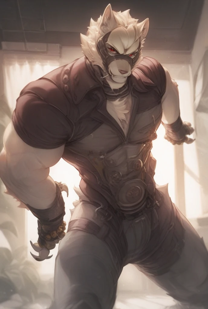mature male,lizard people,anthropomorphic lizard,huge crotch bulge,muscular,huge muscles,broad shoulders,thick chest,naked upper body,blue scales,wear guard,Armed with shield and machete,on one knee,leather armor,dungeon keeper,Telegraph slang,In a panoramic way,high clarity,High image quality,intricate details,rich background,comic book,masterpiece,Side slit,wearing nothing.