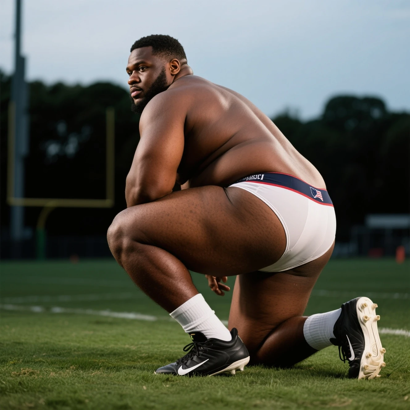 Extremely & visibly Fat 950+ pound Zion Williamson with his belly hanging out of his clothes and visible.