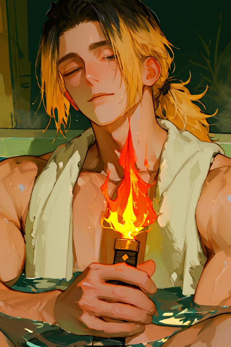 Sanji naked with erection