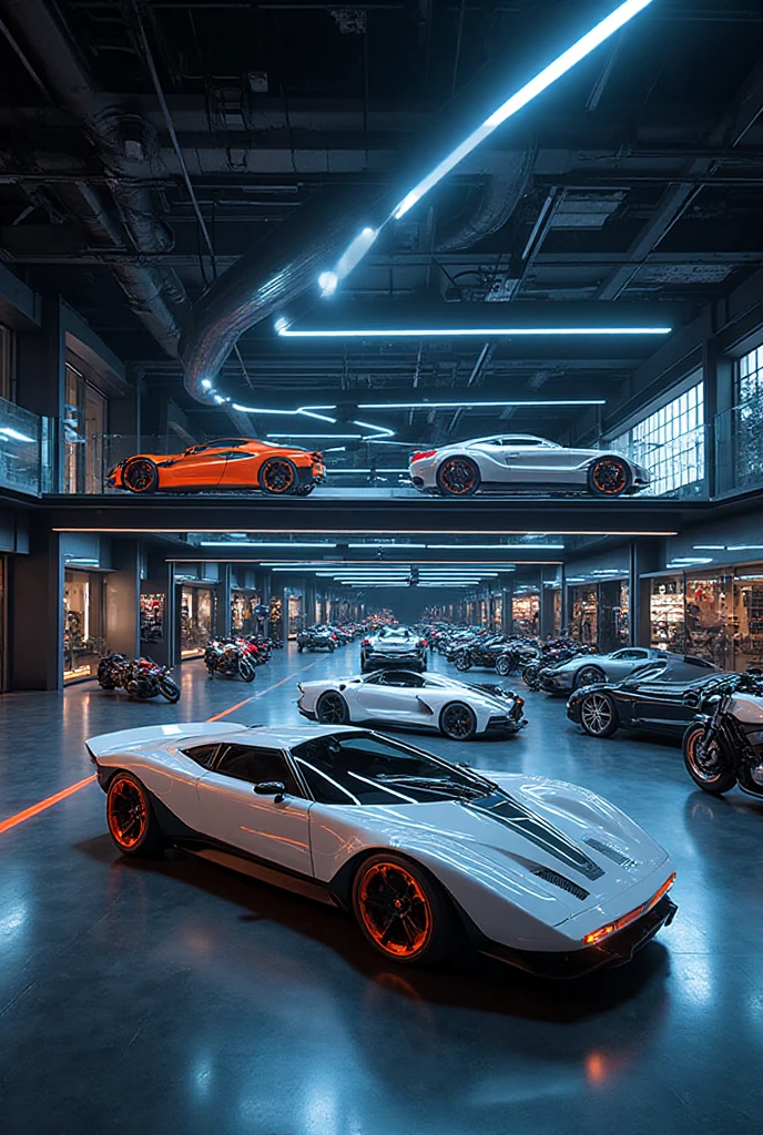 Photo shoot, Solo Model, young woman, full body, blue eyes, long dark hair, dimples, cute, cheeky grin, slim, small firm , long legs, hourglass figure, lightly tanned, stunning,  outfit,  through top, tight fitting , lace, silk, Lycra, georgeous, 8k hdr photo realistic, exotic super car garage, background, penthouse, mansion.