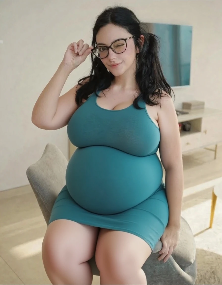 chubby woman with glasses and freckles, round face, chubby arms, super detailed face, small earrings, nerdy, curvy, (skindentation:1.2), brown hair, short hair with bangs, smile, (pink lips, brown eyeshadows, blush), detailed eyes, 4k, high quality
<lora:Function_Add.Detail:0.2> <lora:Outfit_sundress:0.8>